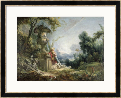 Pastoral Scene, Or Young Shepherd In A Landscape by Francois Boucher Pricing Limited Edition Print image