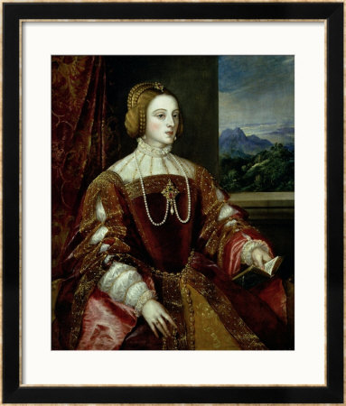 Portrait Of The Empress Isabella Of Portugal, 1548 by Titian (Tiziano Vecelli) Pricing Limited Edition Print image