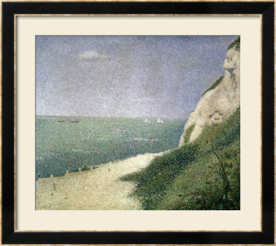Beach At Bas Butin, Honfleur, 1886 by Georges Seurat Pricing Limited Edition Print image