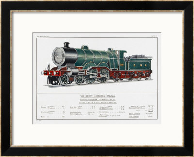 Great Northern Railway Express Loco No 251 by W.J. Stokoe Pricing Limited Edition Print image