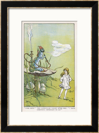 Alice Walks Away From The Caterpillar by W.H. Walker Pricing Limited Edition Print image