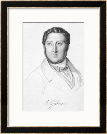 Gioacchino Rossini Italian Composer by H. Bruyeres Pricing Limited Edition Print image