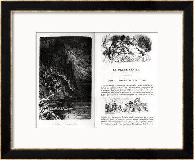 Two Illustrated Pages From Les Contes Drolatiques By Honore De Balzac (1799-1850) by Gustave Dore Pricing Limited Edition Print image