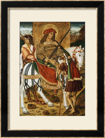 Saint Martin And The Beggar by Cleofas Almanza Pricing Limited Edition Print image