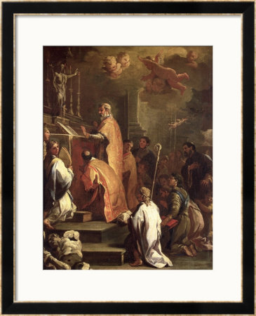 The Mass Of St. Gregory by Luca Giordano Pricing Limited Edition Print image