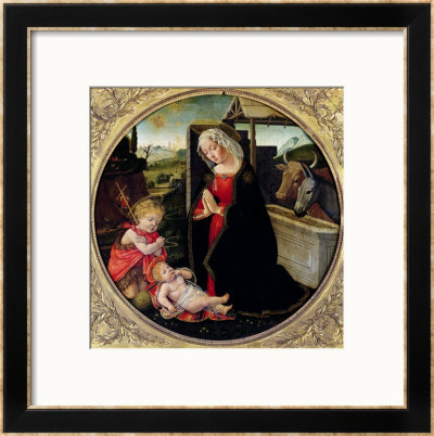 Madonna And Child With St. John The Baptist by Domenico Ghirlandaio Pricing Limited Edition Print image