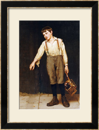 Shoeshine Boy by John George Brown Pricing Limited Edition Print image