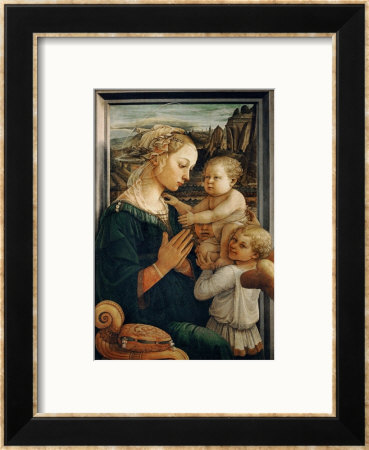 Madonna And Child With Two Angels by Fra Filippo Lippi Pricing Limited Edition Print image