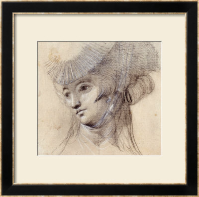 Portrait Study Of A Woman, Probably Mrs. Fuseli, Her Head Inclined To The Left by Henry Fuseli Pricing Limited Edition Print image