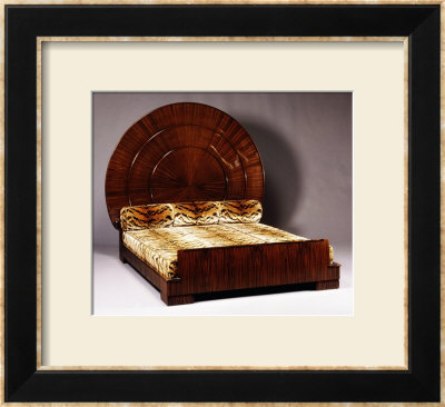 Lit Soleil Bed In Macassar Ebony, 1923 by Emile Jacques Ruhlmann Pricing Limited Edition Print image