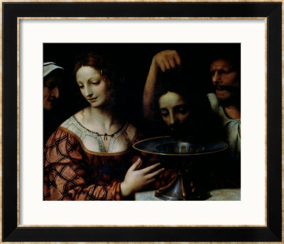 The Executioner Presents John The Baptist's Head To Herod, 1527-31 by Bernardino Luini Pricing Limited Edition Print image