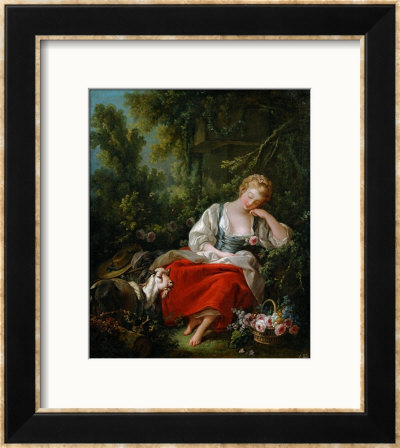 The Dreaming Shepherdess by Francois Boucher Pricing Limited Edition Print image