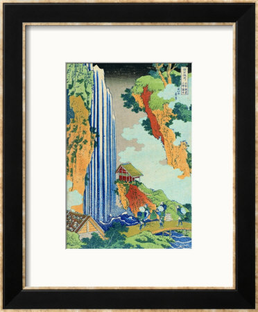 Ono Waterfall, The Kiso Highway by Katsushika Hokusai Pricing Limited Edition Print image