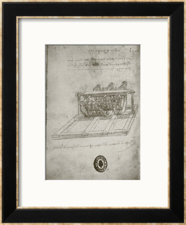 Mechanical Sketches by Leonardo Da Vinci Pricing Limited Edition Print image