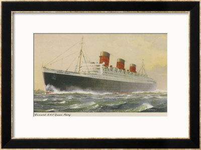 Cunard White Star Liner In Full Steam by R.E. Turner Pricing Limited Edition Print image