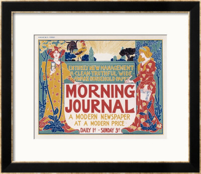Poster For The Morning Journal New York, A Modern Newspaper At A Modern Price by Louis John Rhead Pricing Limited Edition Print image