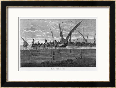 Fishing For Pearls In The Persian Gulf by Huyot Pricing Limited Edition Print image