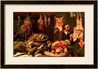 The Butcher's Shop by Frans Snyders Pricing Limited Edition Print image