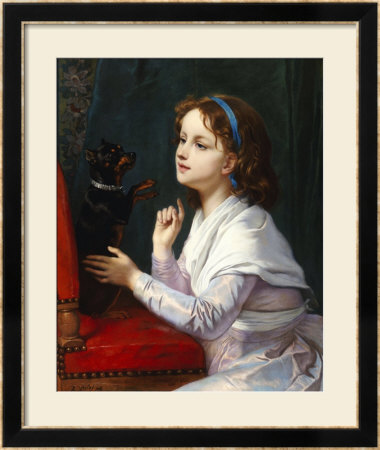 The New Trick, 1868 by Charles Michel Maria Verlat Pricing Limited Edition Print image