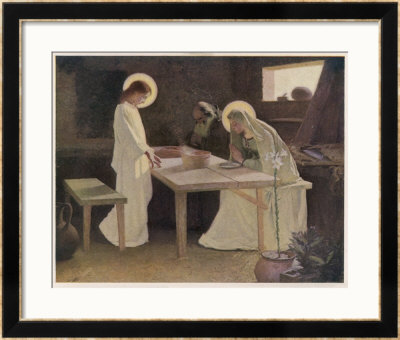 Jesus And His Parents At The Supper Table by Frank V. Du Pricing Limited Edition Print image