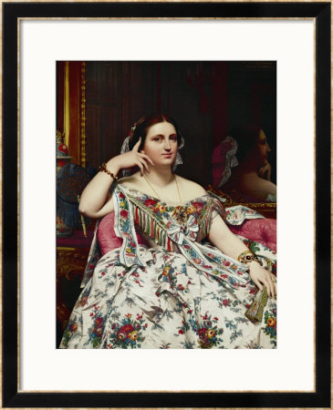 Portrait Of Madame Moitessier by Jean-Auguste-Dominique Ingres Pricing Limited Edition Print image