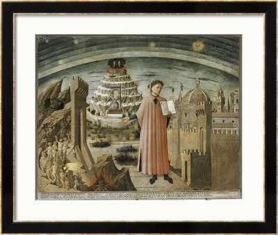 Dante And His Poem by Domenico Di Michelino Pricing Limited Edition Print image