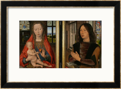 Madonna And Child With Donor, Diptych Of Maarten Van Nieuwenhove, 1487 by Hans Memling Pricing Limited Edition Print image