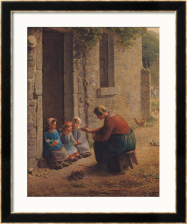 Feeding The Young, 1850 by Jean-François Millet Pricing Limited Edition Print image