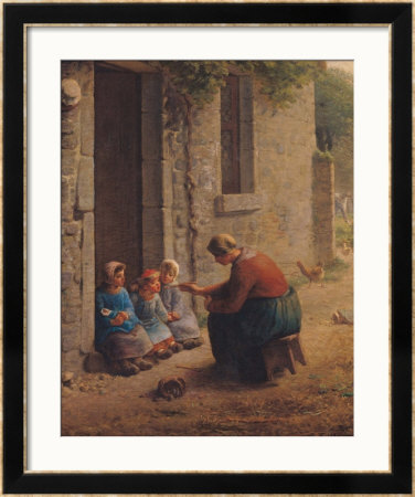 Feeding The Young, 1850 by Jean-Francois Millet Pricing Limited Edition Print image