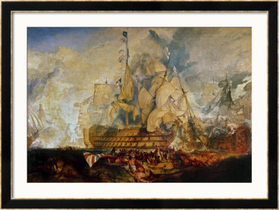 Battle Of Trafalgar, 21 October 1805 by William Turner Pricing Limited Edition Print image
