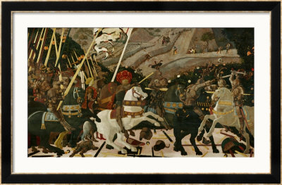 The Battle Of San Romano In 1432 by Paolo Uccello Pricing Limited Edition Print image