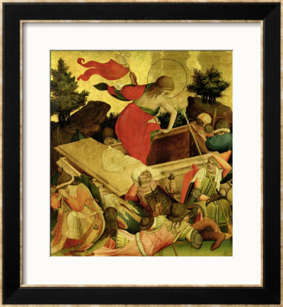 The Resurrection, Panel From The St. Thomas Altar From St. John's Church, Hamburg, Begun In 1424 by Master Francke Pricing Limited Edition Print image