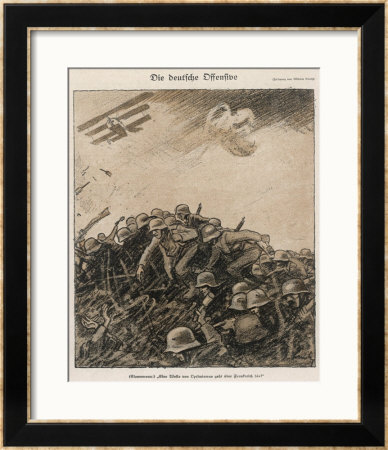 German Spring Offensive: The Germans Counter-Attack When Thought To Be Defeated by Wilhelm Schulz Pricing Limited Edition Print image