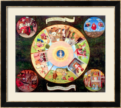Tabletop Of The Seven Deadly Sins And The Four Last Things by Hieronymus Bosch Pricing Limited Edition Print image