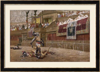 Gladiators In The Arena by Edmund Evans Pricing Limited Edition Print image