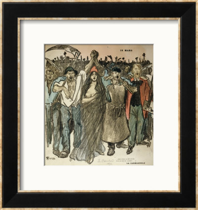 La Carmagnole, Patriotic Song Of The French Revolution, From Le Chambard Socialiste, 1894 by Theophile Alexandre Steinlen Pricing Limited Edition Print image
