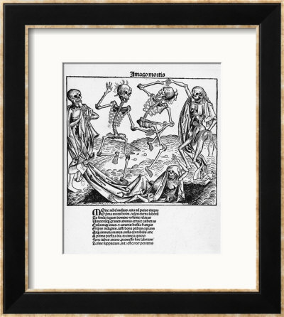 Danse Macabre, Illustration From Liber Chronicarum By Hartmann Schedel Nuremberg, Published 1493 by Michael & Pleydenwurff Wolgemuth Pricing Limited Edition Print image