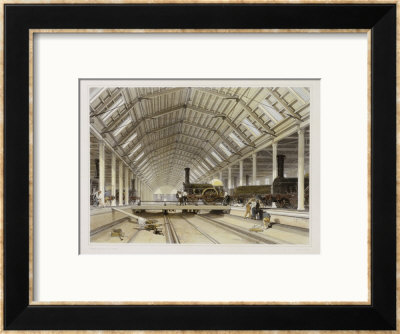 Engine House, Swindon, 1846 by John C. Bourne Pricing Limited Edition Print image