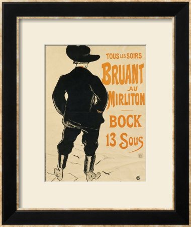 Aristide Bruant, 1893 by Henri De Toulouse-Lautrec Pricing Limited Edition Print image