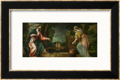 Christ And The Samaritan Woman At The Well, Circa 1580 by Paolo Veronese Pricing Limited Edition Print image