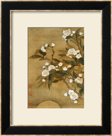 Pear Blossom And Moon by Yun Shouping Pricing Limited Edition Print image