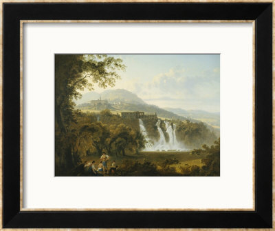 View Of The Villa Of Marcenas And Falls Of Anio by Julius Caesar Ibbetson Pricing Limited Edition Print image