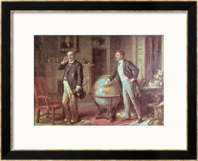 President Theodore Roosevelt Of The United States Of America And The German Kaiser Wilhelm Ii by Jean Leon Gerome Ferris Pricing Limited Edition Print image