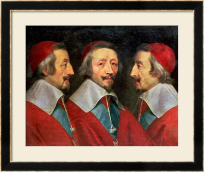 Triple Portrait Of The Head Of Richelieu, 1642 by Philippe De Champaigne Pricing Limited Edition Print image