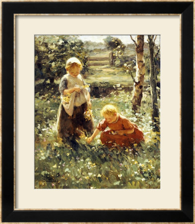 Children In A Field, 1911 by Evert Pieters Pricing Limited Edition Print image