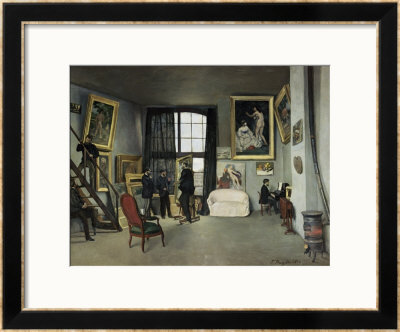 The, 9 Rue De La Condamine Artist's Studio by Frederic Bazille Pricing Limited Edition Print image