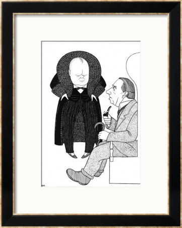 Winston Churchill British Statesman Rejoins The Conservative Party by Powys Evans Pricing Limited Edition Print image