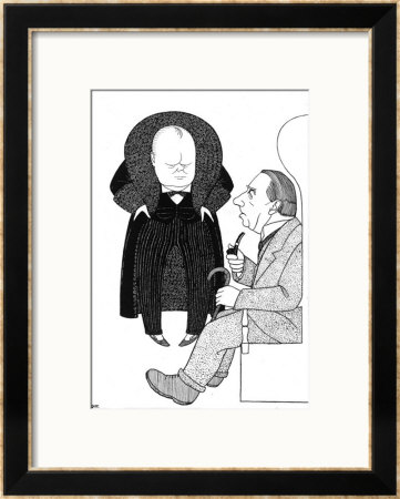 Winston Churchill British Statesman Rejoins The Conservative Party by Powys Evans Pricing Limited Edition Print image