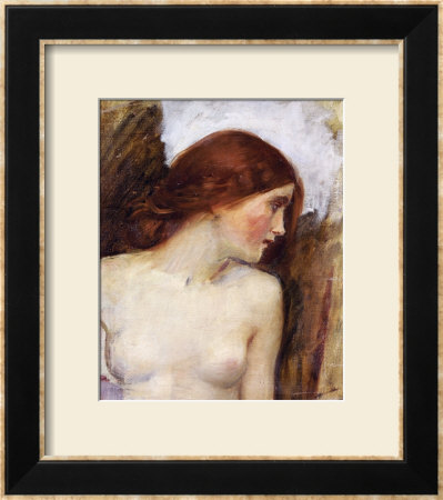 Study For The Head Of Echo by John William Waterhouse Pricing Limited Edition Print image