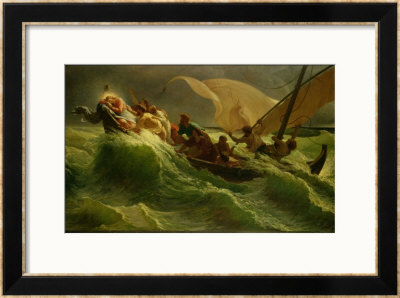 Christ Asleep In His Boat by Jules Jospeh Meynier Pricing Limited Edition Print image